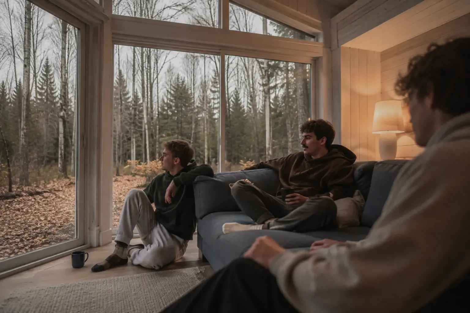 Visuel d’ambiance : un moment détendu au chalet en novembre